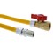 Jones Stephens 3/8" OD (1/4" ID) Gas Connector, 3/8" MIP x 1/2" FIP Ball Valve x 24" G70208 - alternate 1
